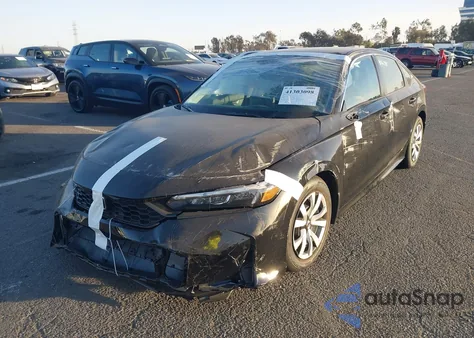 2025 Honda Civic Lx from USA, damaged, VIN 2HGFE2F24SH530925